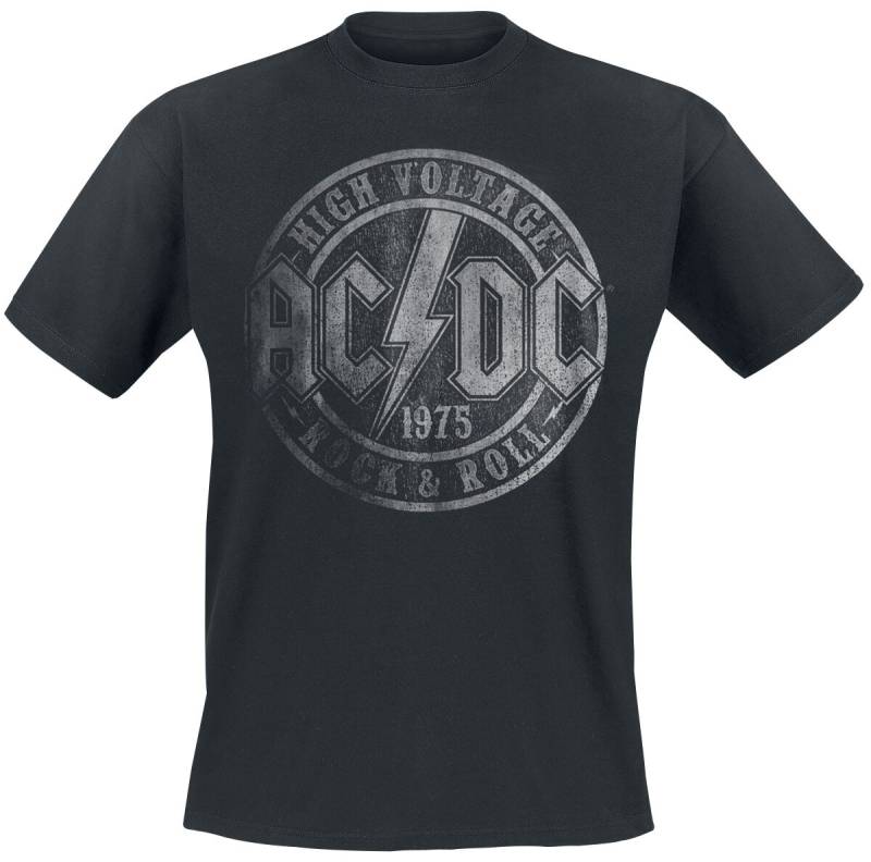 AC/DC T-Shirt - High Voltage 1975 - S bis 5XL - Größe L - schwarz  - Lizenziertes Merchandise! von AC/DC