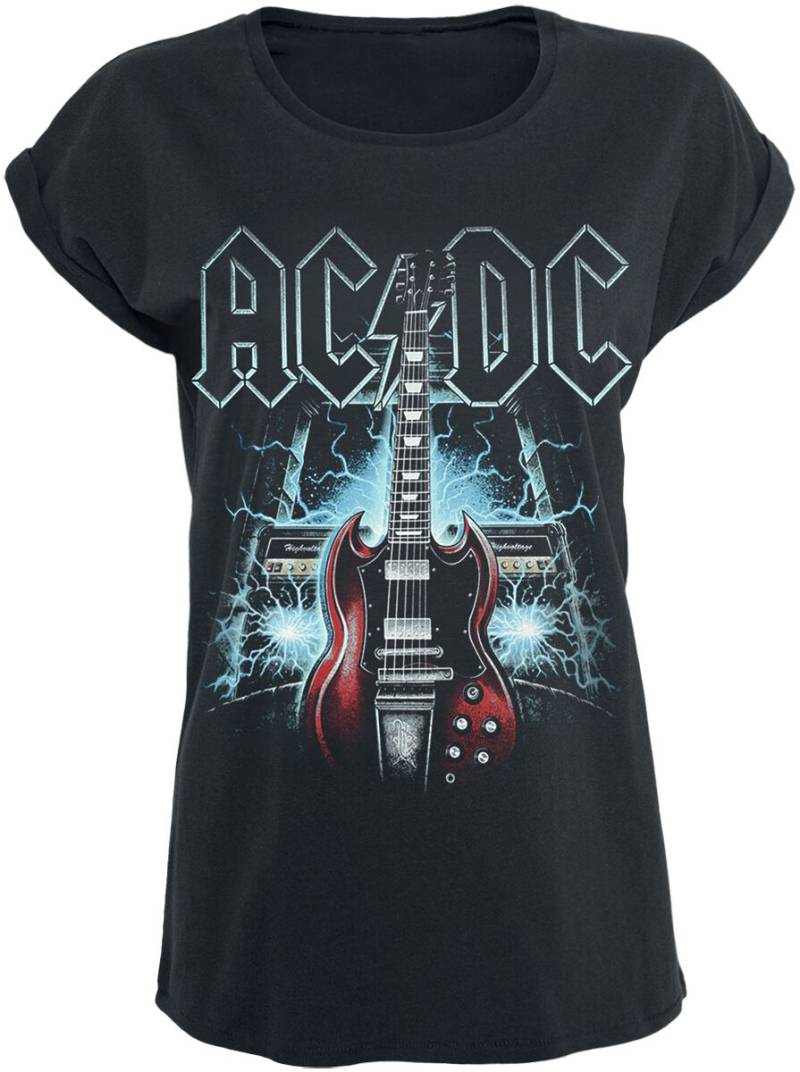 AC/DC T-Shirt - High Voltage Guitar - S bis 5XL - für Damen - Größe L - schwarz  - Lizenziertes Merchandise! von AC/DC