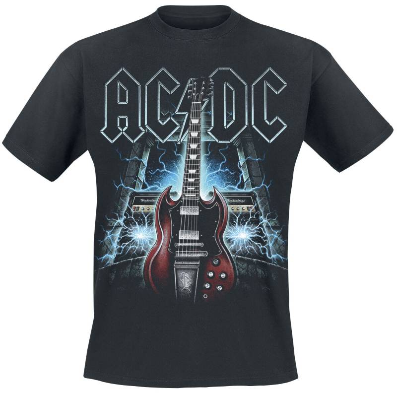 AC/DC T-Shirt - High Voltage Guitar - S bis 5XL - Größe S - schwarz  - Lizenziertes Merchandise! von AC/DC