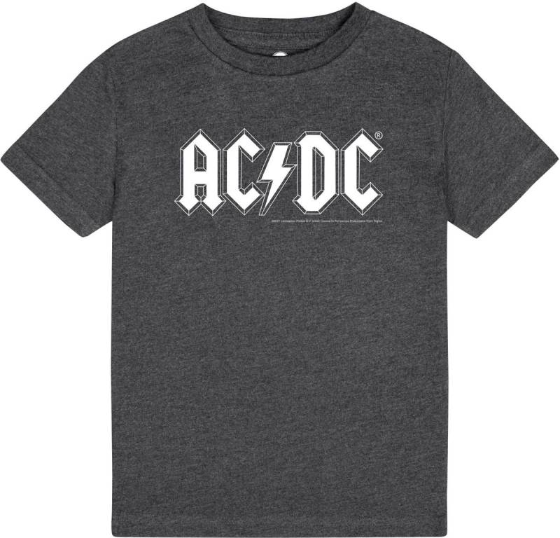 AC/DC T-Shirt - Metal-Kids - Logo - 104 bis 164 - für Mädchen & Jungen - Größe 164 - charcoal  - Lizenziertes Merchandise! von AC/DC