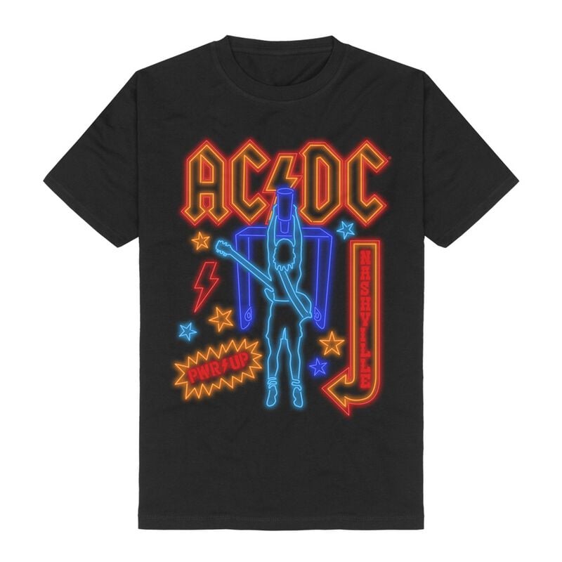 AC/DC T-Shirt - Nashville - S bis 3XL - für Männer - Größe L - schwarz  - Lizenziertes Merchandise! AC/DC T-Shirt - Nashville - S bis 3XL - für Männer - Größe L - schwarz  - Lizenziertes Merchandise! von AC/DC