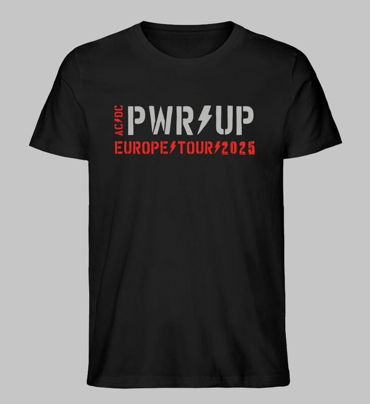 AC/DC T-Shirt - PWR UP - Tourshirt 25 - S bis 5XL - für Männer - Größe L - schwarz  - Lizenziertes Merchandise! AC/DC T-Shirt - PWR UP - Tourshirt 25 - S bis 5XL - für Männer - Größe L - schwarz  - Lizenziertes Merchandise! von AC/DC