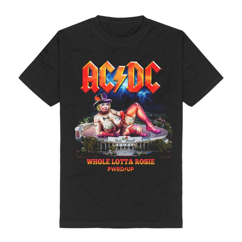 AC/DC T-Shirt - PWRUP Lotta Rosie - S bis XL - für Männer - Größe XL - schwarz  - Lizenziertes Merchandise! von AC/DC