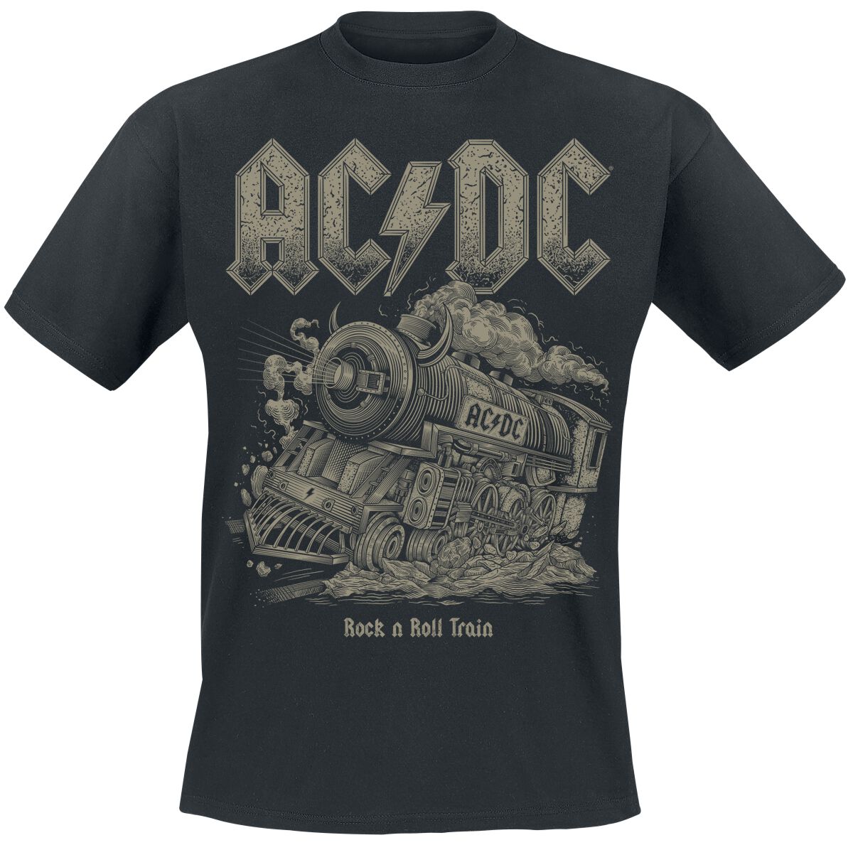 AC/DC T-Shirt - RNR Train - S bis 4XL - für Männer - Größe 4XL - schwarz  - Lizenziertes Merchandise! AC/DC T-Shirt - RNR Train - S bis 4XL - für Männer - Größe 4XL - schwarz  - Lizenziertes Merchandise! von AC/DC