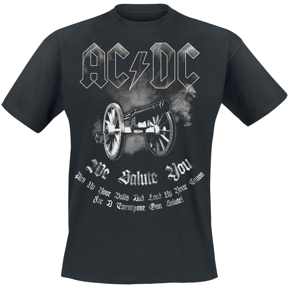 AC/DC T-Shirt - We Salute You - S bis 4XL - für Männer - Größe 4XL - schwarz  - EMP exklusives Merchandise! von AC/DC