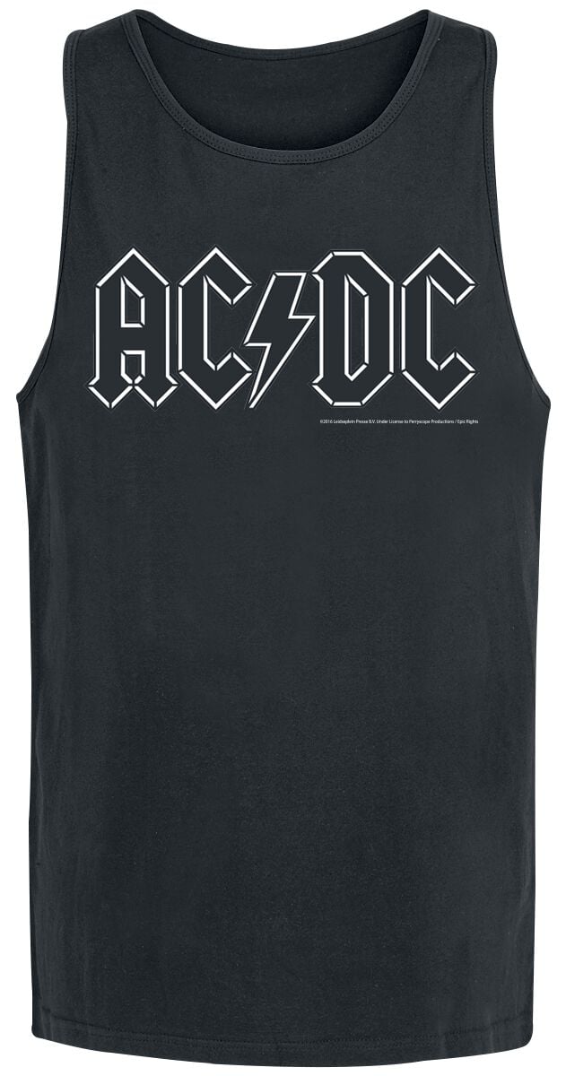 AC/DC Tank-Top - Black Logo - S bis L - für Männer - Größe L - schwarz  - EMP exklusives Merchandise! von AC/DC