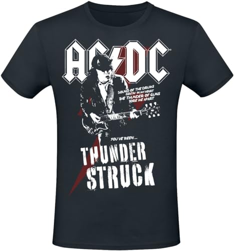 AC/DC Thunderstruck Männer T-Shirt schwarz XL 100% Baumwolle Band-Merch, Bands, Nachhaltigkeit von AC/DC