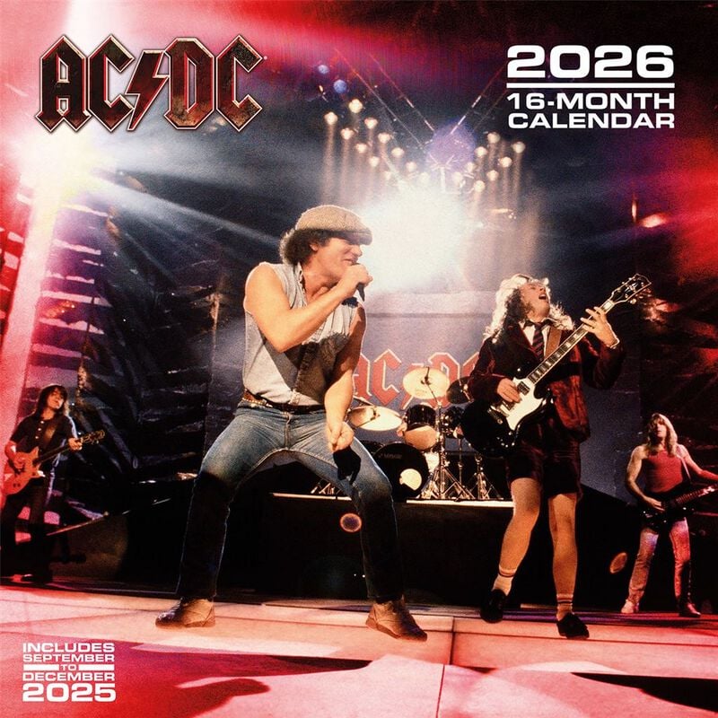 AC/DC Wandkalender 2026 Wandkalender multicolor von AC/DC