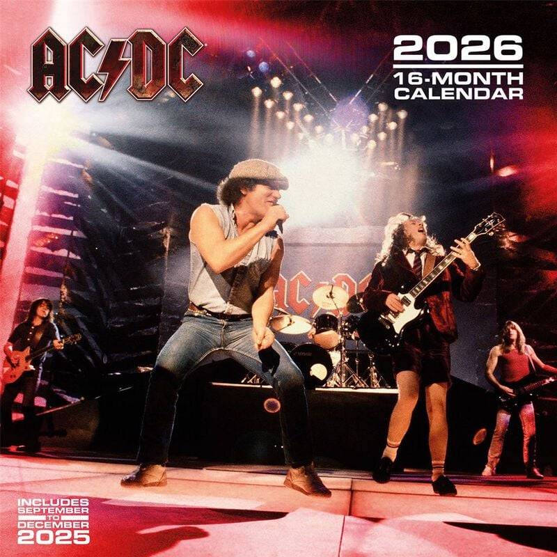 AC/DC Wandkalender - Wandkalender 2026 - multicolor  - Lizenziertes Merchandise! von AC/DC