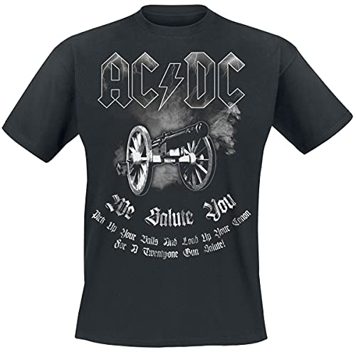 AC/DC We Salute You Männer T-Shirt schwarz 3XL 100% Baumwolle Band-Merch, Bands, Nachhaltigkeit von AC/DC