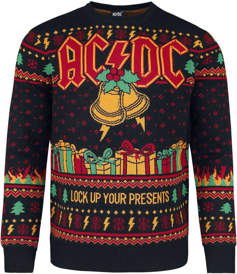 AC/DC Weihnachtspullover - Holiday Sweater - M bis 3XL - für Männer - Größe M - multicolor  - EMP exklusives Merchandise! von AC/DC