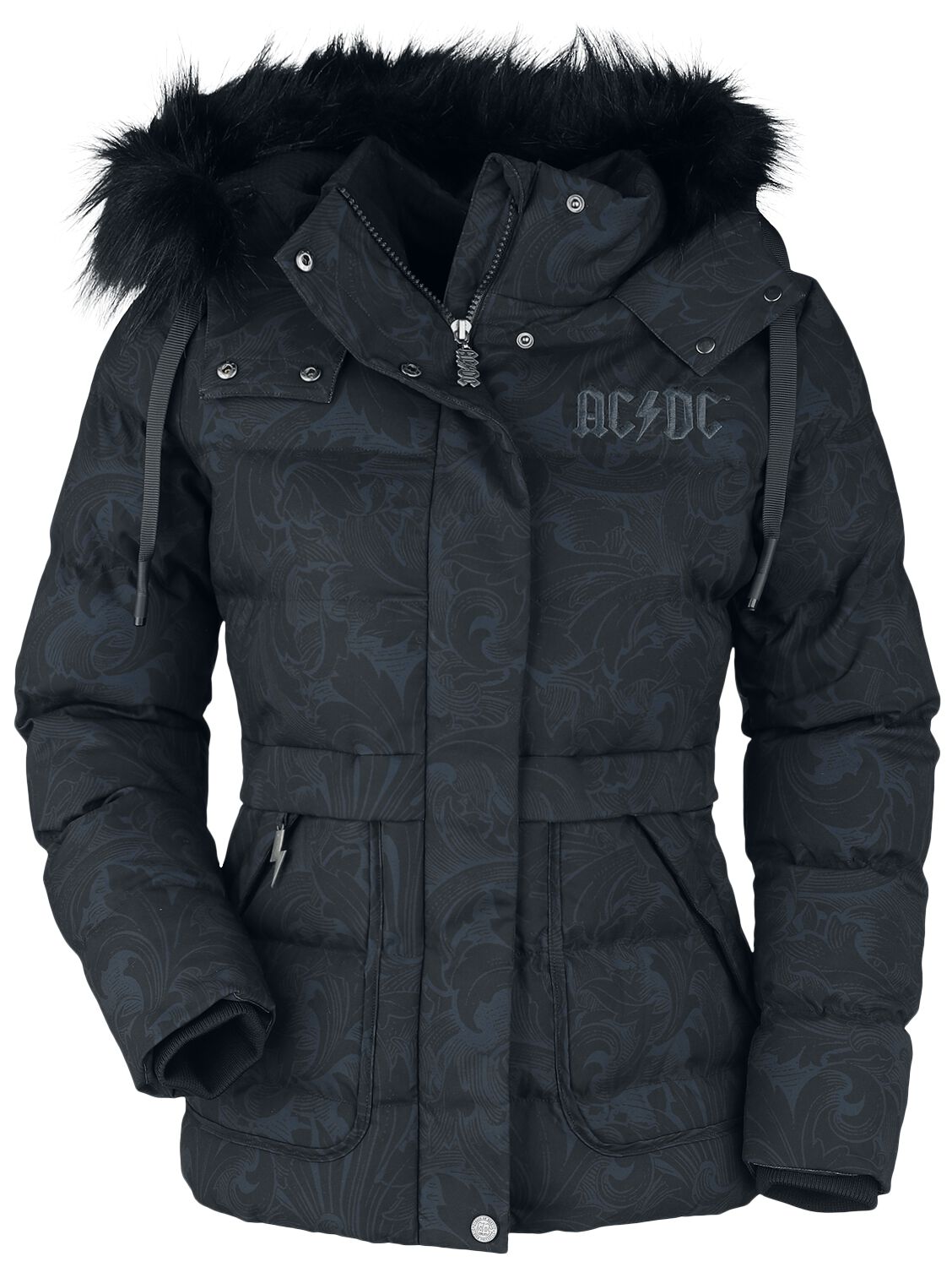 AC/DC Winterjacke - EMP Signature Collection - S bis XL - für Damen - Größe L - schwarz  - EMP exklusives Merchandise! von AC/DC