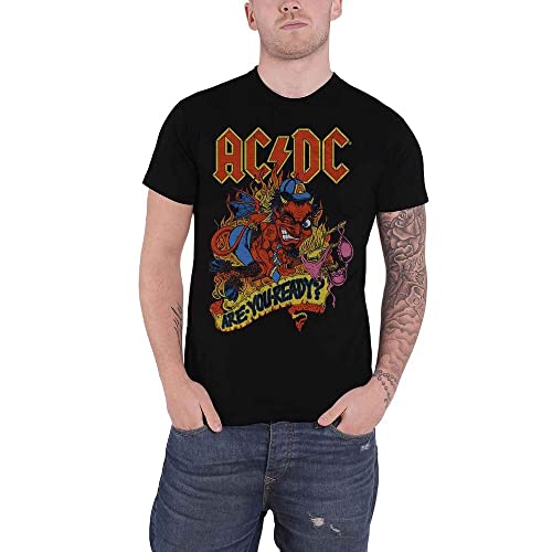 ACDC Herren Ac/dc Are You Ready T-Shirt, Schwarz (Black Black), XX-Large von AC/DC