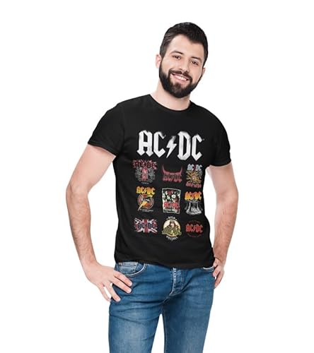AC/DC Herren MEACDCRTS033 t Shirt Damen, Schwarz, M von AC/DC