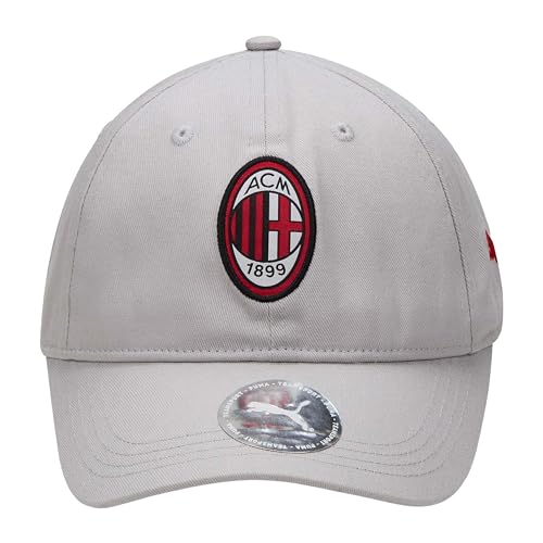 AC Milan Team Cap, Unisex-Erwachsene Baseballkappe, Feather Gray-Puma Black, 4099683456750 von ACM 1899