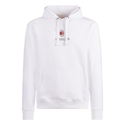 AC Milan Unisex Classic Crest White_Man Kapuzenpullover, Kornstein, XL AC Milan Unisex Classic Crest White_Man Kapuzenpullover, Kornstein, XL von AC Milan