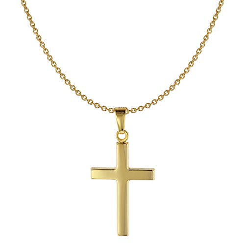 ACALEE Halskette mit Kreuz aus Gold 333/8 Karat zauberhafter Halsschmuck für Frauen, elegante Geschenkidee für Damen, 20-1210-40 40 cm von ACALEE