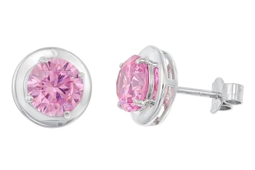 Acalee Damen-Ohrringe 925 Silber Ohrstecker Synth. Topas funkelnder Ohrschmuck für Frauen, wunderschönes Accessoire 70-1049-20 von ACALEE