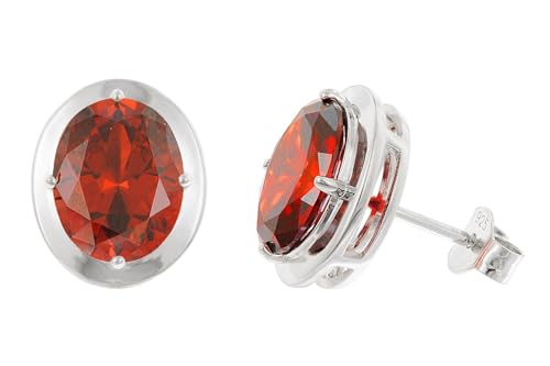 Acalee Damen-Ohrringe 925 Silber Zirkonia-Ohrstecker Granatrot 70-1051-16 Acalee Damen-Ohrringe 925 Silber Zirkonia-Ohrstecker Granatrot 70-1051-16 von ACALEE