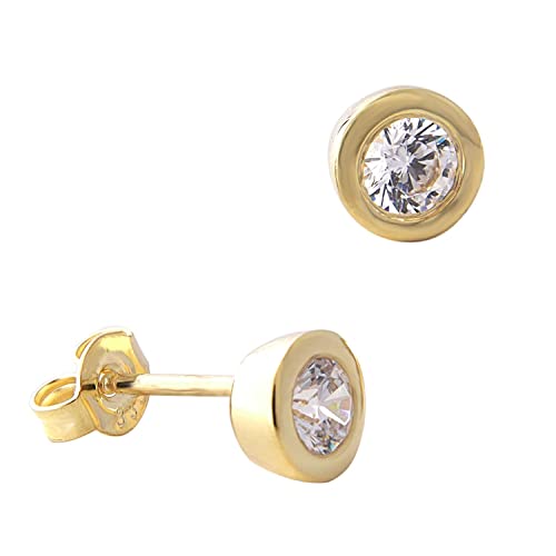 Acalee Damen-Ohrringe Gold 333 / 8K Ohrstecker mit Zirkonia zauberhafter Ohrschmuck, elegante Geschenkidee für Frauen, 70-1029 von ACALEE