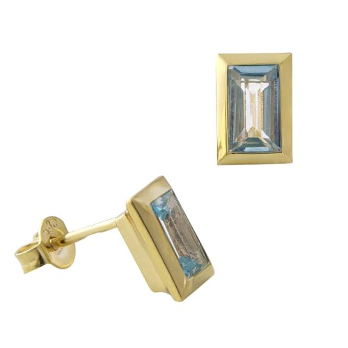 Acalee Damen-Ohrringe Ohrstecker Gold 333 / 8K mit Topas zauberhafter Ohrschmuck, elegante Geschenkidee für Frauen, edler Geburtsstein, 70-1026-01 von ACALEE