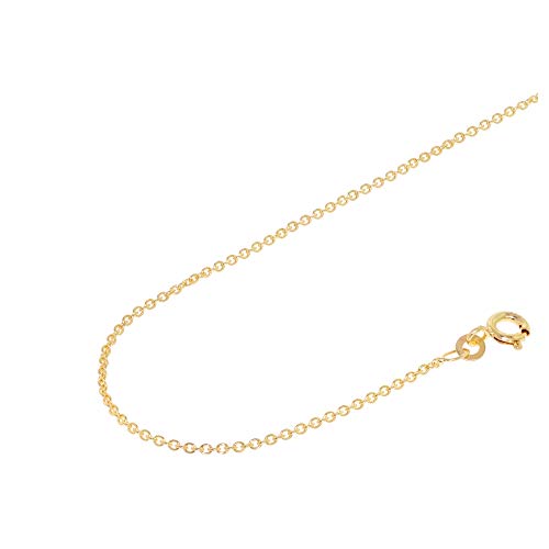 Acalee Halskette 333 Gold / 8 Karat Anker-Kette 1,5 mm eleganter Halsschmuck aus Echtgold für Damen, wunderschöne Geschenkidee, 10-1015-40 40 cm von ACALEE