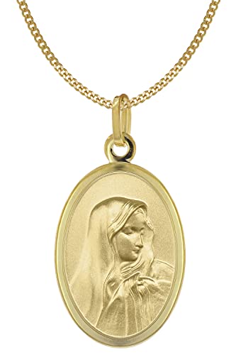 Acalee Halskette mit Madonna-Anhänger Gold 333/8K Maria Dolorosa 50-1026-45 45 cm von ACALEE