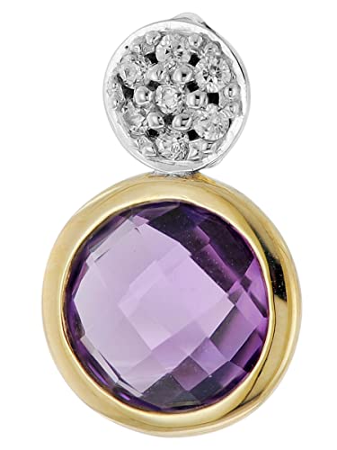 ACALEE Ketten-Anhänger Gold 333 mit Amethyst elegantes Schmuckstück für Damen, zauberhafte Geschenkidee aus Echtgold 80-1019 von ACALEE