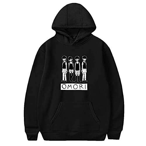 ACBANANA Omori Hoodie Unisex,Omori Merch Hoodie Für Herren/Damen Pullover Langarm Sweatshirts,Omori Cosplay Pullover Teenager Madchen von ACBANANA