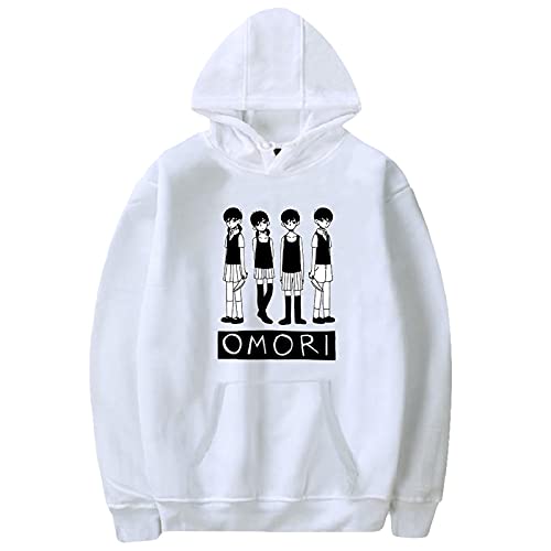 ACBANANA Omori Hoodie Unisex,Omori Merch Hoodie Für Herren/Damen Pullover Langarm Sweatshirts,Omori Cosplay Pullover Teenager Madchen von ACBANANA