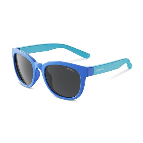 ACBLUCE Kinder-Sonnenbrille für Jungen und Mädchen, polarisiert, für Kinder, Jugendliche, Teenager, Sport, Baseball, Laufen, Strand, blaue Brille für Alter 5–13 Jahre ACBLUCE Kinder-Sonnenbrille für Jungen und Mädchen, polarisiert, für Kinder, Jugendliche, Teenager, Sport, Baseball, Laufen, Strand, blaue Brille für Alter 5–13 Jahre von ACBLUCE