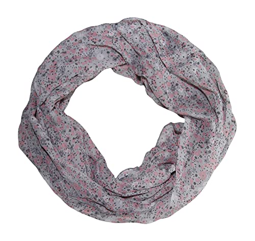 ACC Blumen Seide Loop Schal/Blümchen Seidenschal (grau) von ACC