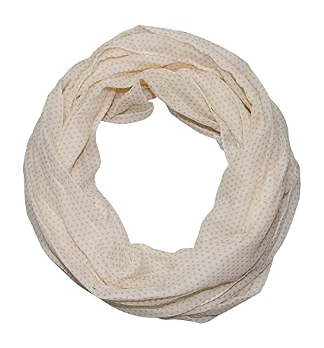 ACC Punkte Seidenschal Seide Loop Schal (Punkte beige) von ACC