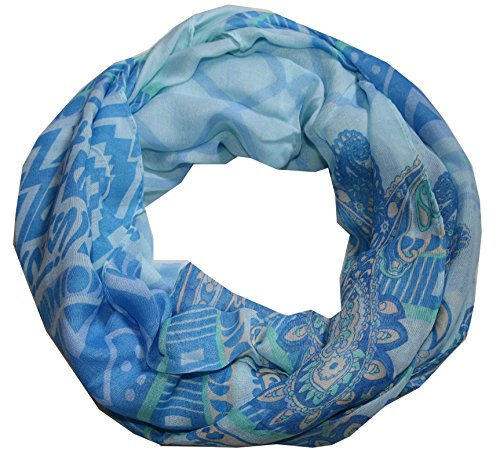 ACC Twin Paisley Damen Loop Schal (blau neu) von ACC