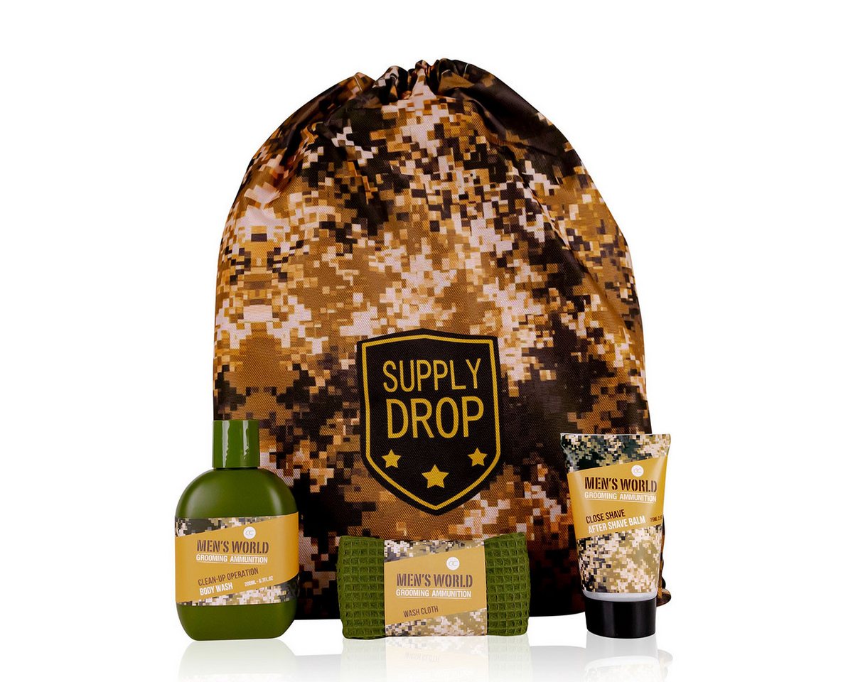 ACCENTRA Haarshampoo Geschenkset für Männer MEN'S WORLD Body Wash, After Shave Balm, 2-tlg. von ACCENTRA