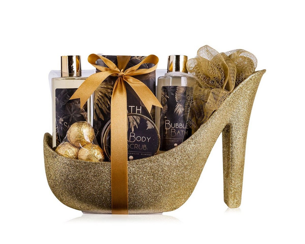 ACCENTRA Pflege-Geschenkset "Luxury" Badeset für Damen im glitzernden Stiletto - Schuh, 8-tlg., Tierversuchsfrei ACCENTRA Pflege-Geschenkset "Luxury" Badeset für Damen im glitzernden Stiletto - Schuh, 8-tlg., Tierversuchsfrei von ACCENTRA