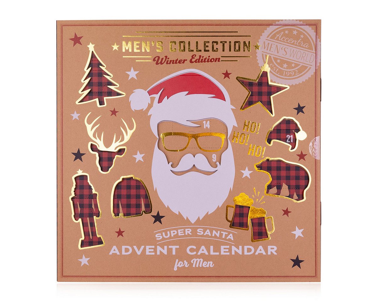 ACCENTRA Pflege-Geschenkset MEN'S COLLECTION WINTER EDITION, aufklappbaren Box von ACCENTRA