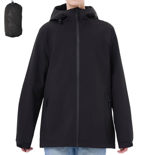 ACCNUO Regenjacke Damen Wasserdicht Atmungsaktiv Regenanzug Freizeitjacke Kapuze Regenjacke Geeignet für Wandern Bergsteigen Angeln und Jagen ACCNUO Regenjacke Damen Wasserdicht Atmungsaktiv Regenanzug Freizeitjacke Kapuze Regenjacke Geeignet für Wandern Bergsteigen Angeln und Jagen von ACCNUO