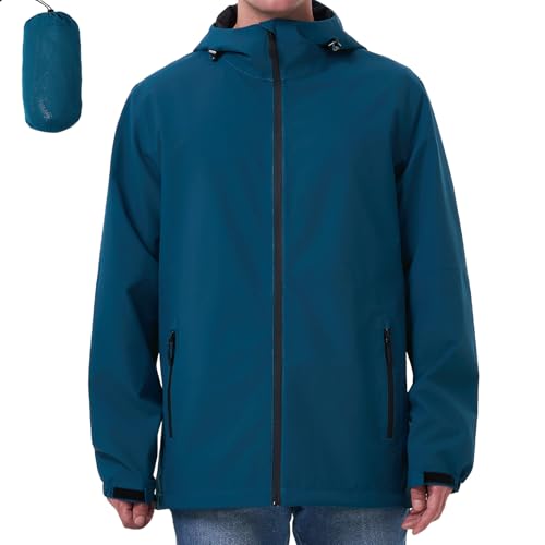 ACCNUO Regenjacke Herren Wasserdicht Atmungsaktiv Regenanzug Freizeitjacke Kapuze Regenjacke Geeignet für Wandern Bergsteigen Angeln und Jagen ACCNUO Regenjacke Herren Wasserdicht Atmungsaktiv Regenanzug Freizeitjacke Kapuze Regenjacke Geeignet für Wandern Bergsteigen Angeln und Jagen von ACCNUO