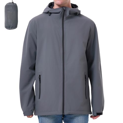 ACCNUO Regenjacke Herren Wasserdicht Atmungsaktiv Regenanzug Freizeitjacke Kapuze Regenjacke Geeignet für Wandern Bergsteigen Angeln und Jagen ACCNUO Regenjacke Herren Wasserdicht Atmungsaktiv Regenanzug Freizeitjacke Kapuze Regenjacke Geeignet für Wandern Bergsteigen Angeln und Jagen von ACCNUO