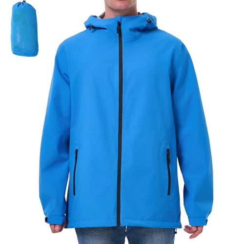 ACCNUO Regenjacke Herren Wasserdicht Atmungsaktiv Regenanzug Freizeitjacke Kapuze Regenjacke Geeignet für Wandern Bergsteigen Angeln und Jagen ACCNUO Regenjacke Herren Wasserdicht Atmungsaktiv Regenanzug Freizeitjacke Kapuze Regenjacke Geeignet für Wandern Bergsteigen Angeln und Jagen von ACCNUO