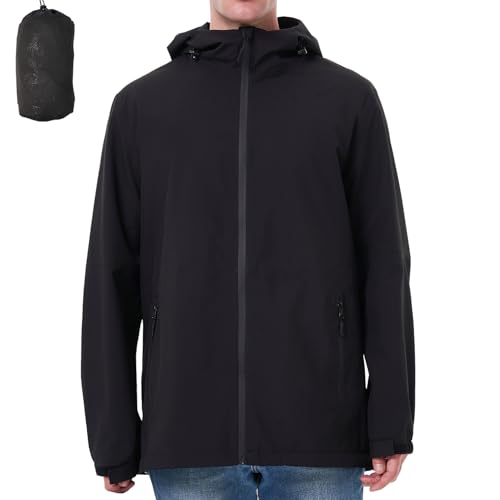 ACCNUO Regenjacke Herren Wasserdicht Atmungsaktiv Regenanzug Freizeitjacke Kapuze Regenjacke Geeignet für Wandern Bergsteigen Angeln und Jagen ACCNUO Regenjacke Herren Wasserdicht Atmungsaktiv Regenanzug Freizeitjacke Kapuze Regenjacke Geeignet für Wandern Bergsteigen Angeln und Jagen von ACCNUO