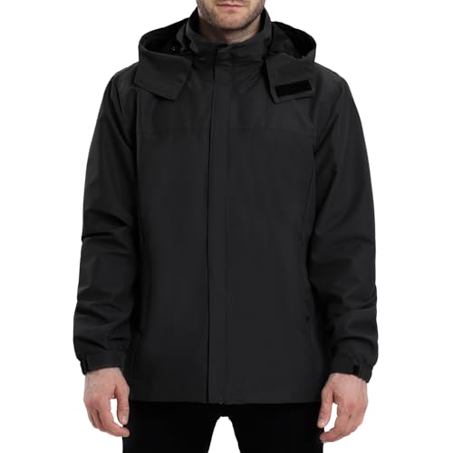 ACCNUO Regenjacke Herren Wasserdicht Atmungsaktiv Regenanzug Freizeitjacke Kapuze Regenjacke Geeignet für Wandern Bergsteigen Angeln und Jagen ACCNUO Regenjacke Herren Wasserdicht Atmungsaktiv Regenanzug Freizeitjacke Kapuze Regenjacke Geeignet für Wandern Bergsteigen Angeln und Jagen von ACCNUO
