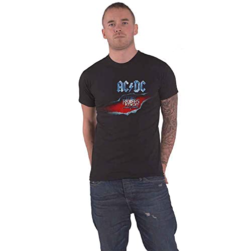 ACDC Herren Ac/dc The Razors Edge T-Shirt, Schwarz (Black Black), Small von AC/DC