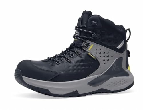 ACE Work Boots Arrow Herren-Arbeitsstiefel, Nano-Composite-Zehenpartie (NCT), rutschfest, wasserabweisend, Schwarz, Schwarz, 39.5 EU von ACE Work Boots