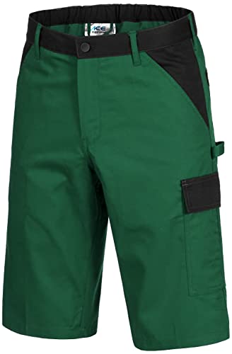 ACE Handyman Herren-Arbeitshose kurz - Männer-Arbeitshosen mit Stretch-Bund aus 35% Baumwolle leicht & bequem - Grün - 58 von ACE