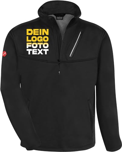 ACE Handyman Herren-Pulli zum selbst Bedrucken - selber gestalten mit Text, Bild, Logo - Pullover für Männer - Schwarz - XL von ACE