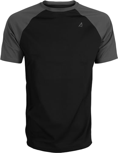ACE Schakal Einsatz-Tshirt - taktisches T-Shirt für Herren - Kurzarm Outdoor-Shirt mit Raglan-Ärmeln für Männer - Grau - L von ACE