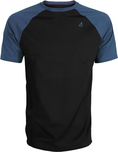 ACE Schakal Einsatz-Tshirt - taktisches T-Shirt für Herren - Kurzarm Outdoor-Shirt mit Raglan-Ärmeln für Männer - Navy - M von ACE