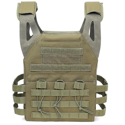 ACEXIER Taktische Weste Leichte JPC Schnellverschlussweste Airsoftweste für Outdoor-Paintball-Schießen Kriegsspiel (Green) von ACEXIER